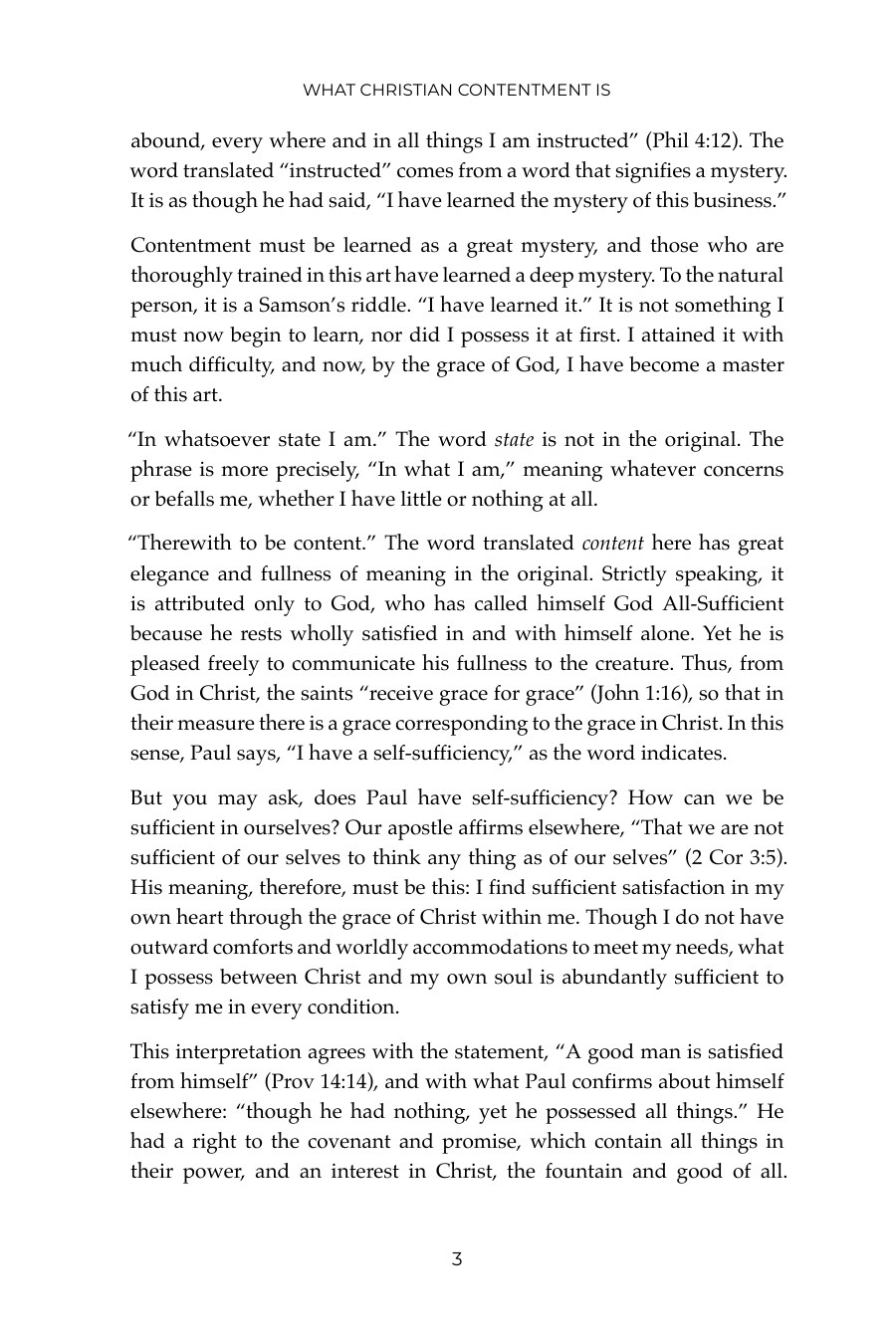 Continuation of What Christian Contentment Is, printed page 3 of this edition