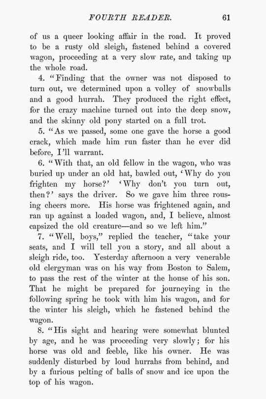 Sample page 2 from the restored McGuffey's Fourth Eclectic Reader