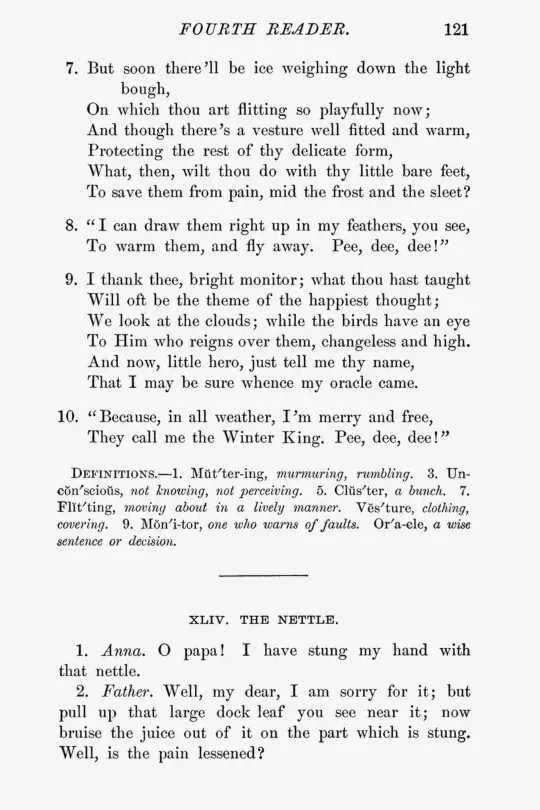 Sample page 3 from the restored McGuffey's Fourth Eclectic Reader