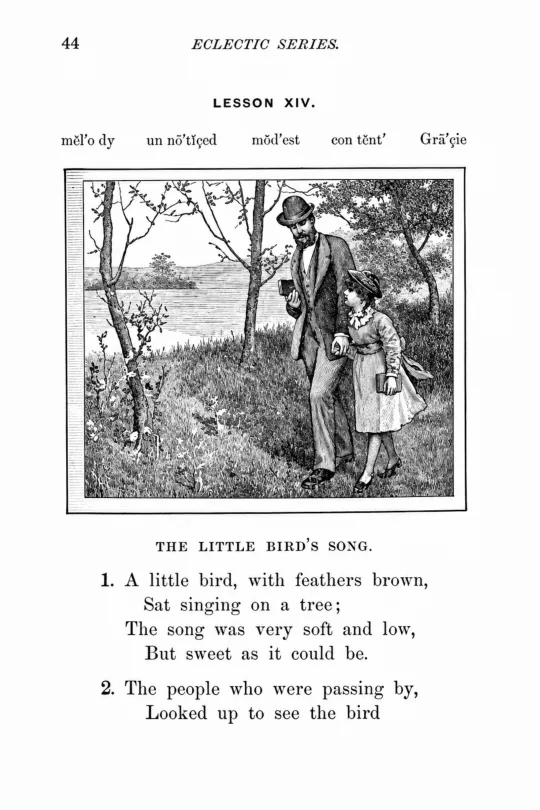 Sample page 2 from the restored McGuffey's Third Eclectic Reader